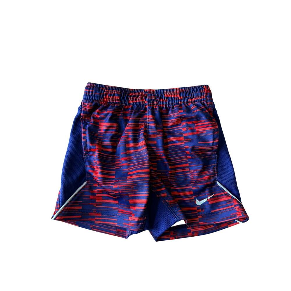 Nike Baby Boy Athletic Drifit Shorts Blue and Red 18 Months